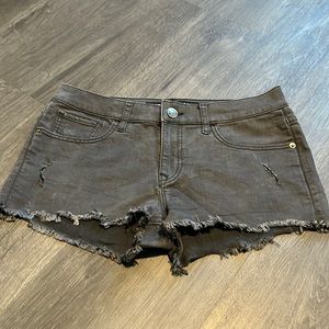 Express gray jean shorts